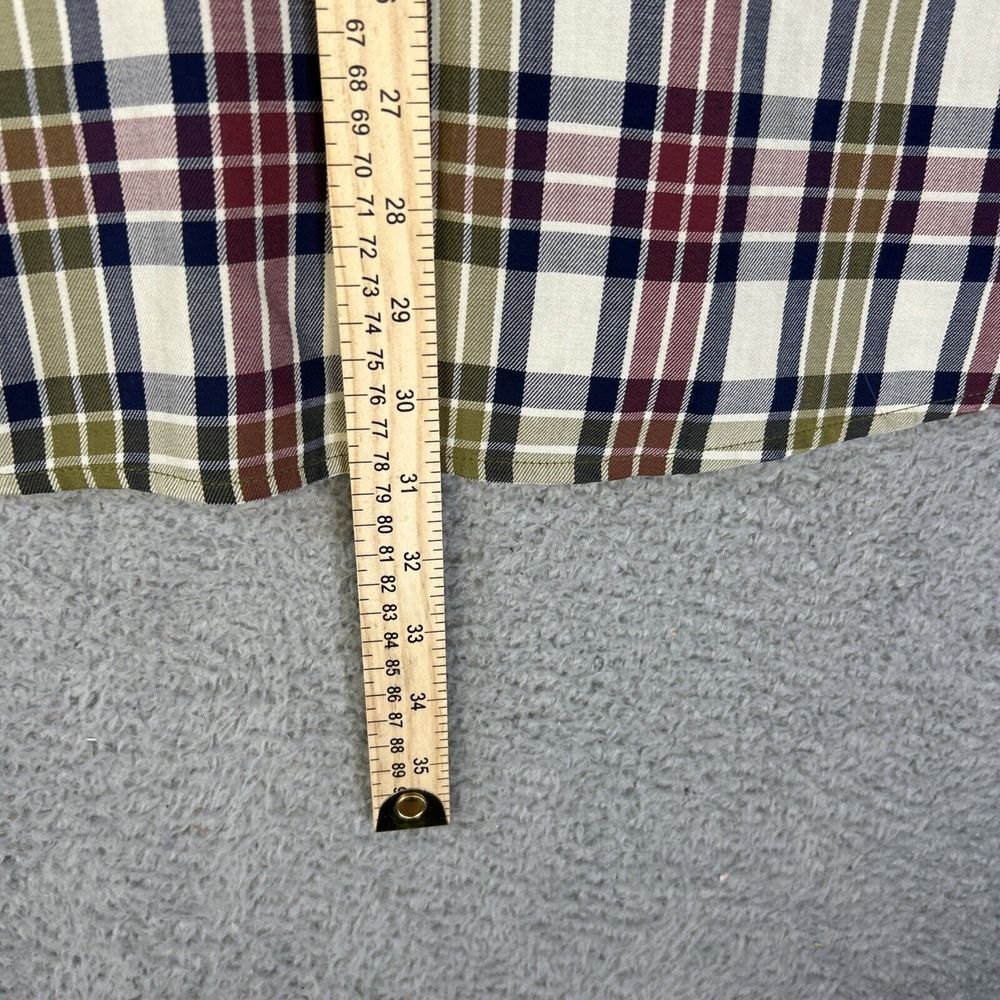 Orvis‎ Trout Bum Shirt Mens Mens Large Red Green Plaid Flannel Button Up - Picture 7 of 9